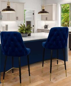 Alternative view of Barstool Moonlight 125 blue