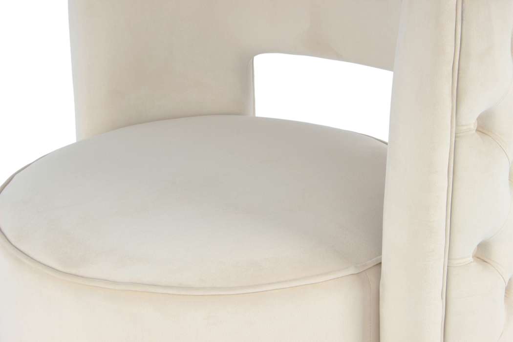 Lounge Chair Beverly 125 cream / gold - Afbeelding 3