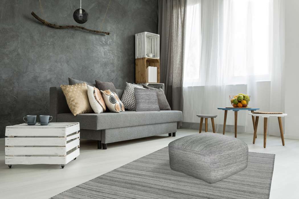 Phoenix poef 210 grey/multi - Afbeelding 2