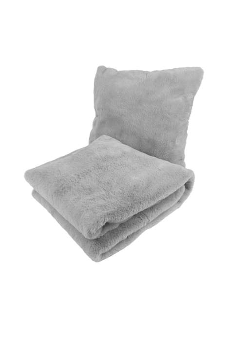 Deco Cushion & Decke Aimee 625 2er-Set Grau / Blau