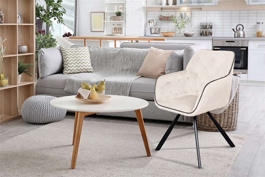 Chair Eann 125 Cream - Afbeelding 3
