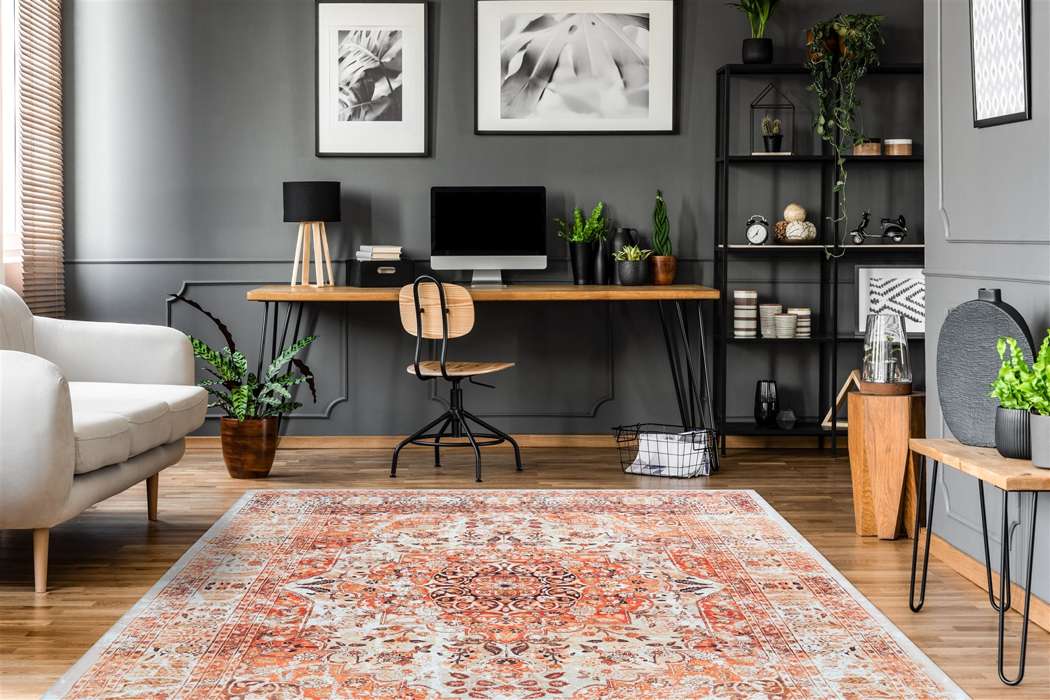 Galaxy 1000 oranje/beige 200x290cm - Afbeelding 2