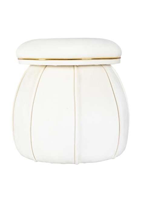 Stool Corin 125 Ivory / Gold