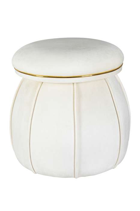 Stool Corin 125 Ivory / Gold - Afbeelding 2