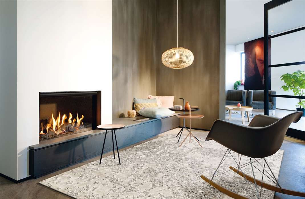Damast 8066 grijs/naturel 120x180cm - Afbeelding 2