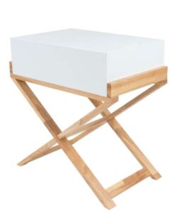 bijzettafel Valerie 410 wit/naturel