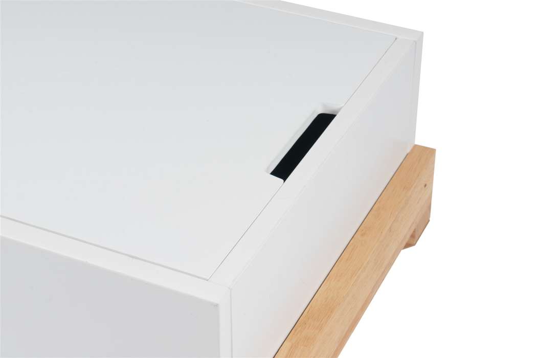 bijzettafel Valerie 410 wit/naturel - Afbeelding 3