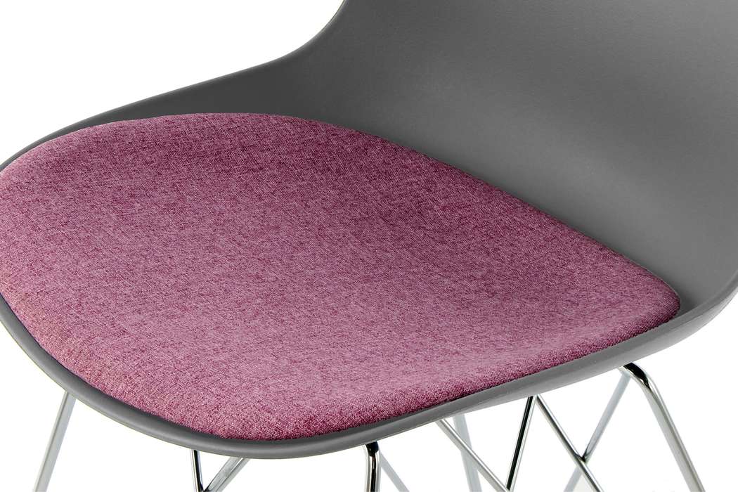 Stoel Emily 110 set van 2 grijs / Violett - Afbeelding 3