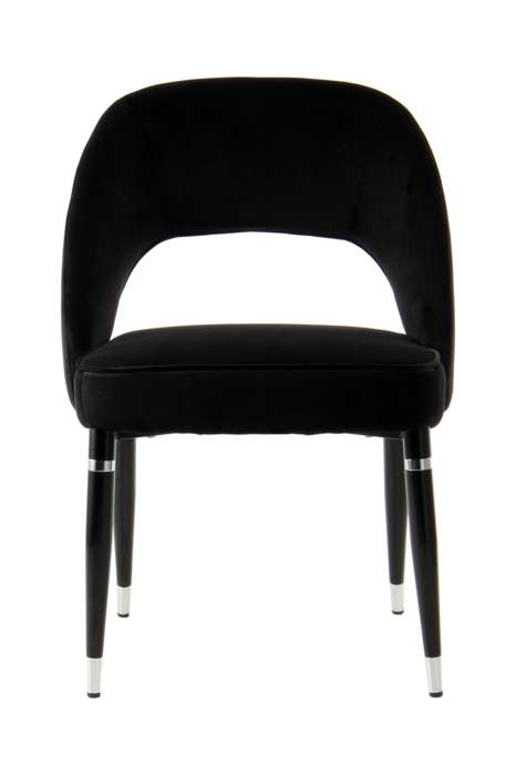 Chair Courtney Set of 2 Black / Silver - Afbeelding 2