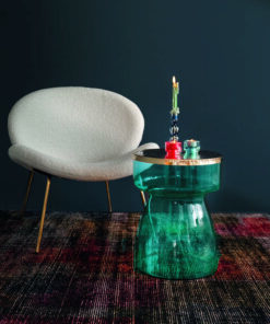 Alternative view of Sidetable Roman 125 blauw/goud