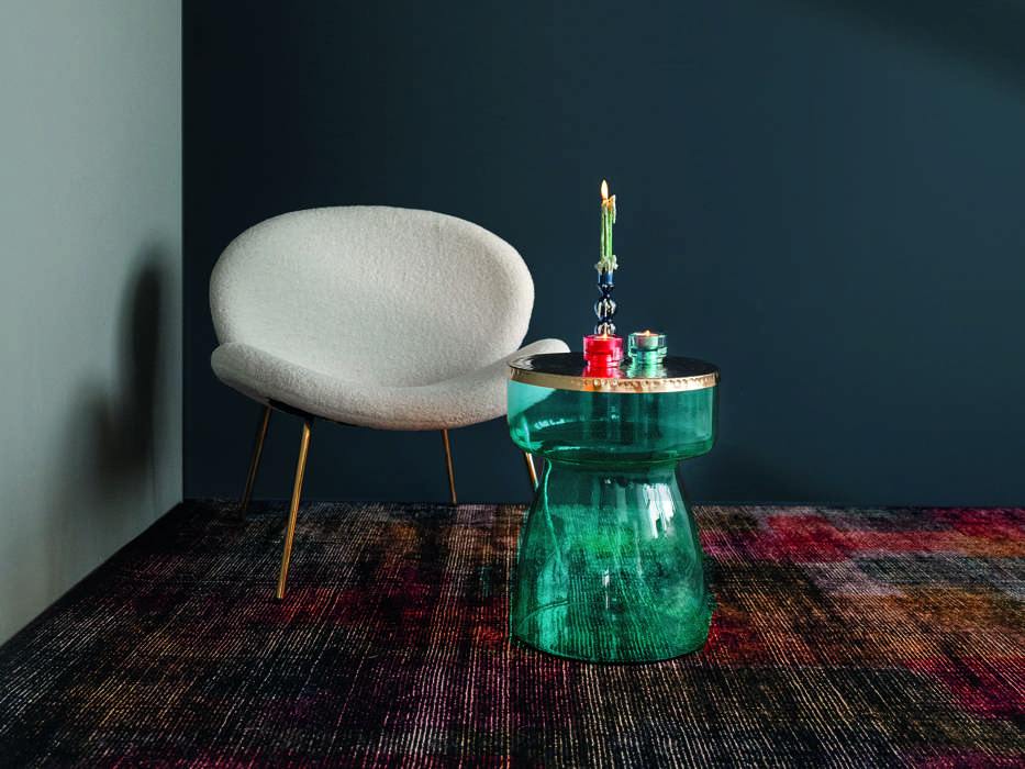 Sidetable Roman 125 blauw/goud - Afbeelding 2