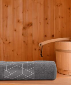 Alternative view of Sauna towel Florence 125 Grey