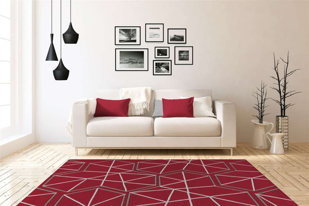 Spirit 3112 rood/grijs 140cmx200cm - Afbeelding 2
