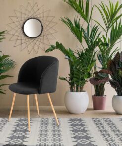 Alternative view of Chair Celina 210 set of 2 black