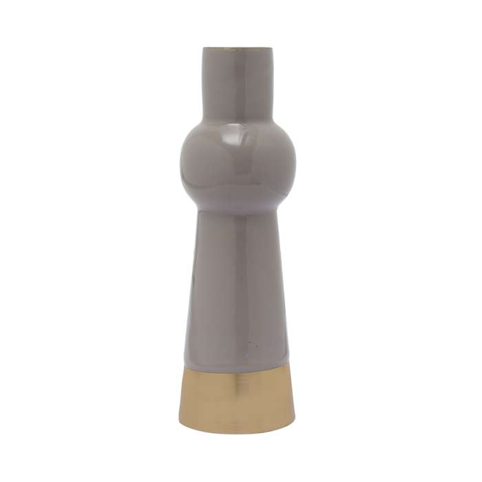 Kandelaar Art Deco 2025 set van 4 taupe / goud