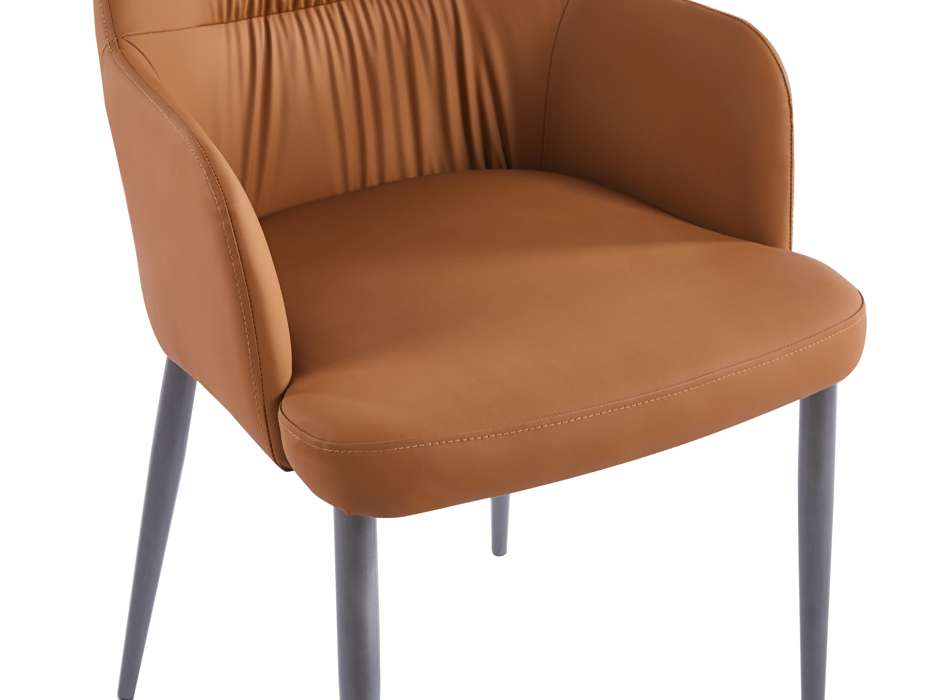 Stoel Merit 125 set van 2 Camel - Afbeelding 3