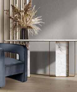 Alternative view of Armchair Venice 125 grey