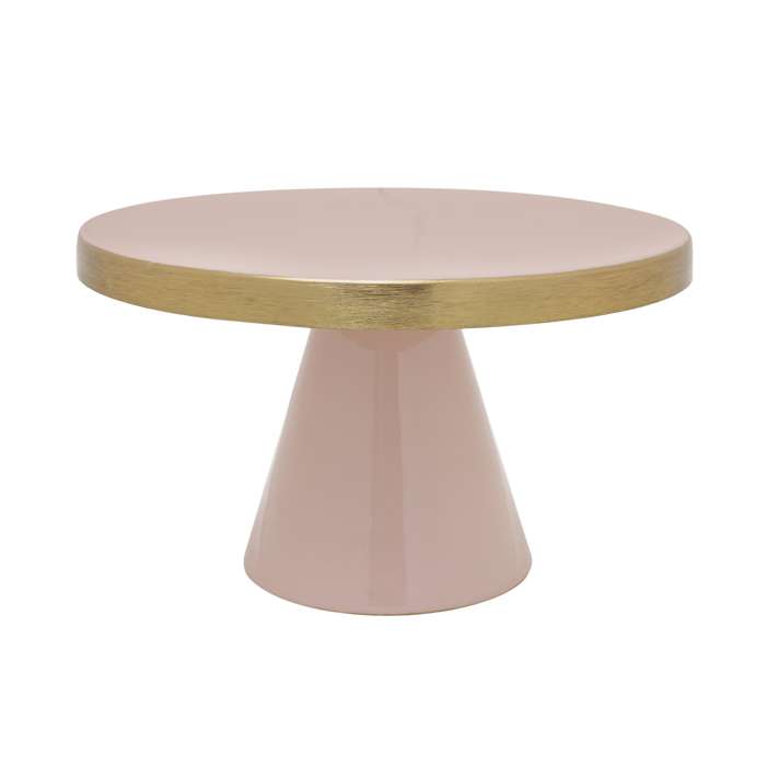 Taartschaal Art Deco 2045 roze/goud