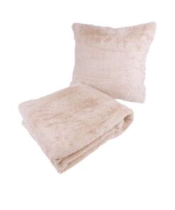 Deco Cushion & Blanket Aimee 625 set of 2 cream