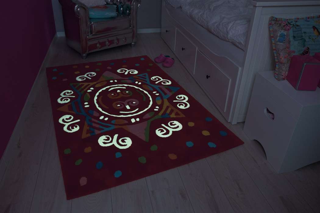 Spirit Glowy 3145 rood Mandala 110x160cm - Afbeelding 5