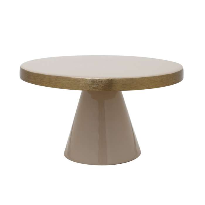 Taartschaal Art Deco 2045 beige/goud