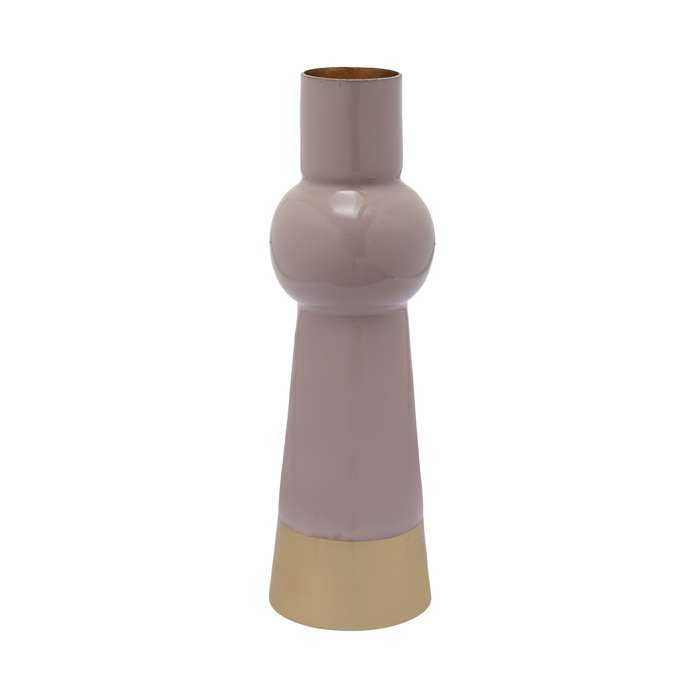 Kandelaar Art Deco 2025 set van 4 oud roze / goud