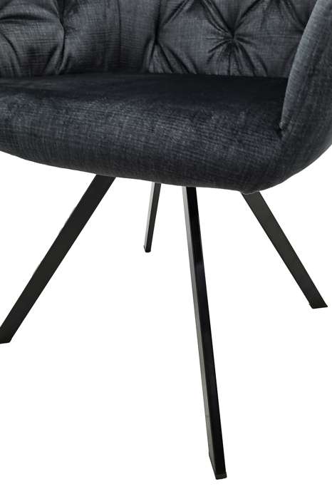 Chair Georgia set 2 black - Afbeelding 2