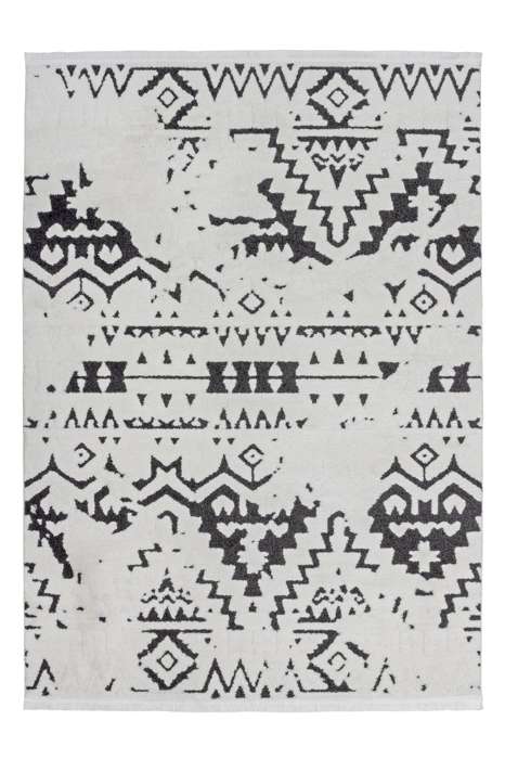Agadir 110 wit/zwart 200x290cm