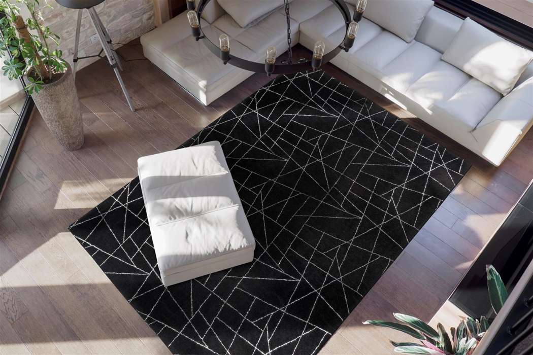 Bijou 125 zwart/zilver 80x150cm - Afbeelding 2