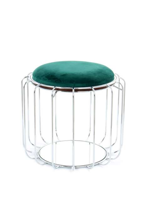 Sidetable / Krukje Comfortable 110 groen/zilver