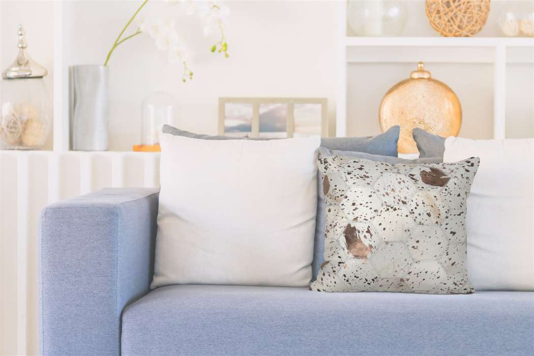 Spark Pillow 210 ivory / chrome 40cm x 60cm - Afbeelding 2