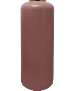Vaas Art Deco 205 hoog, roze/goud