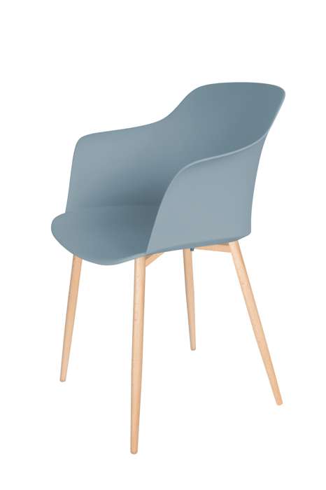 Chair Chester 110 Set of 4 grey-blue