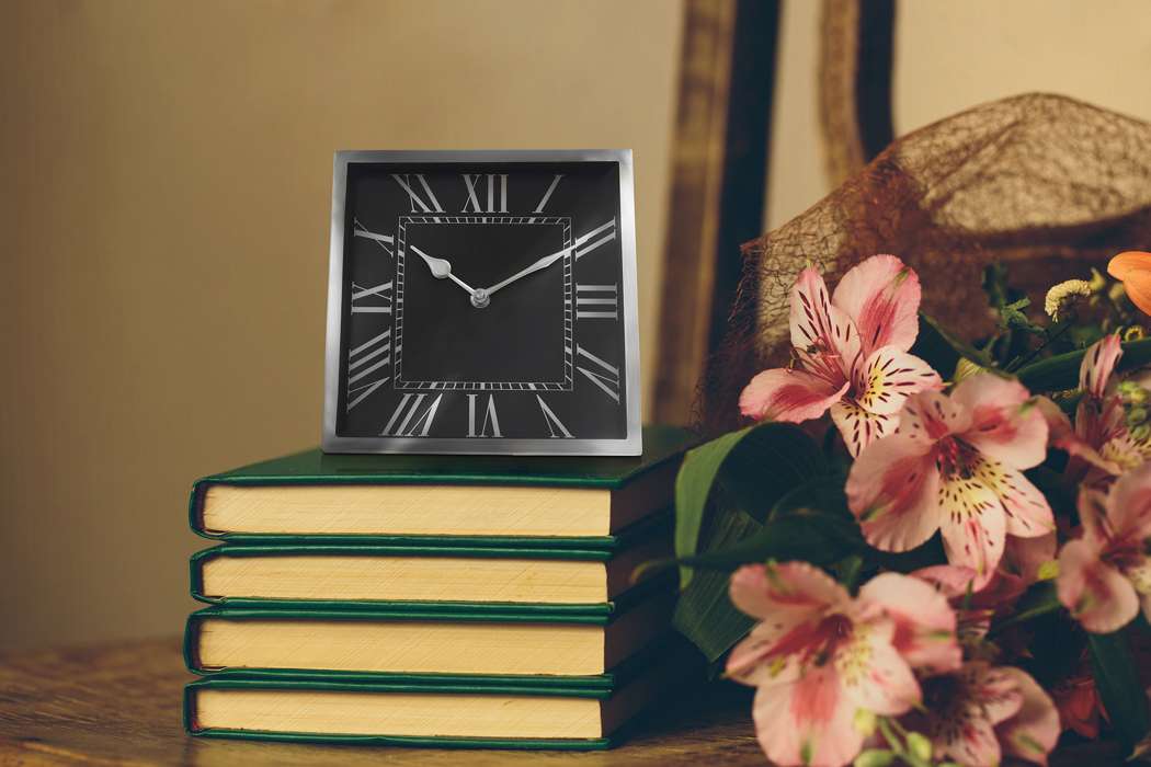 Table clock Era 225 silver - Afbeelding 3