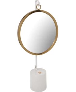 Table mirror Eleganca 225 white / gold