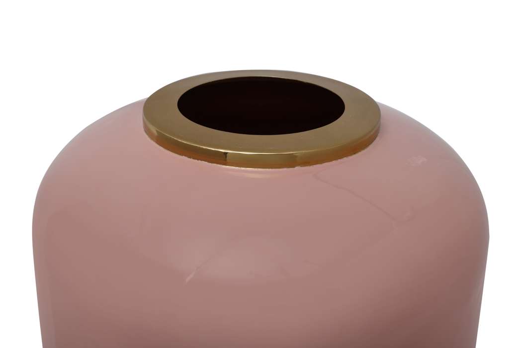 Vaas Art Deco 205 hoog, roze/goud - Afbeelding 3