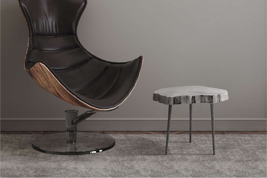 Sidetable Wood Art 125 zilver - Afbeelding 2