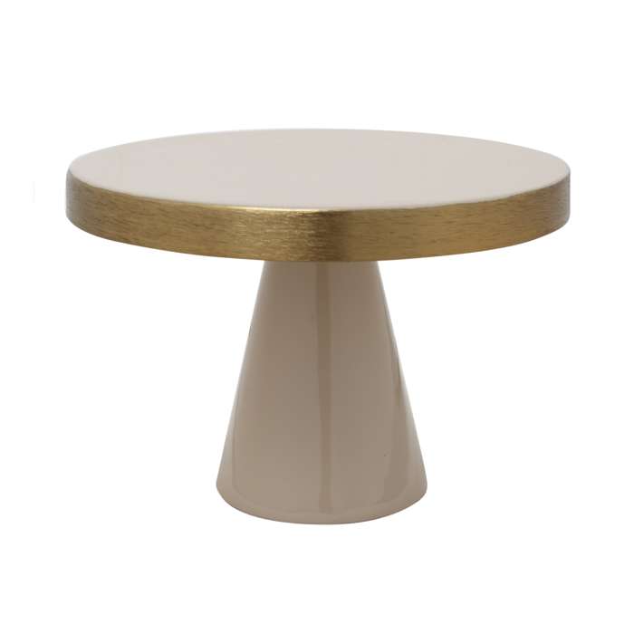 Taartschaal Art Deco 2055 beige/goud
