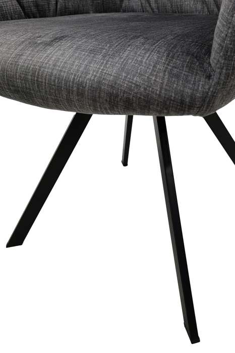 Chair Georgia set 2 dark grey - Afbeelding 2