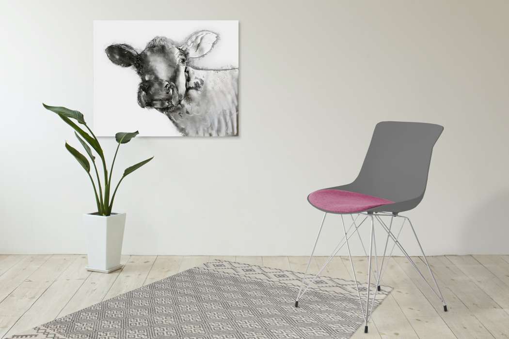 Stoel Emily 110 set van 2 grijs / Violett - Afbeelding 2