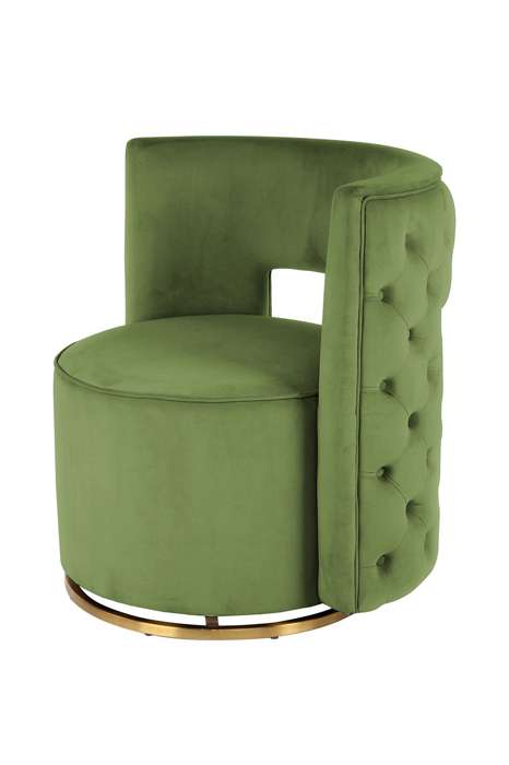 Armchair swivel armchair Sophistic 125 pistachio green / gold