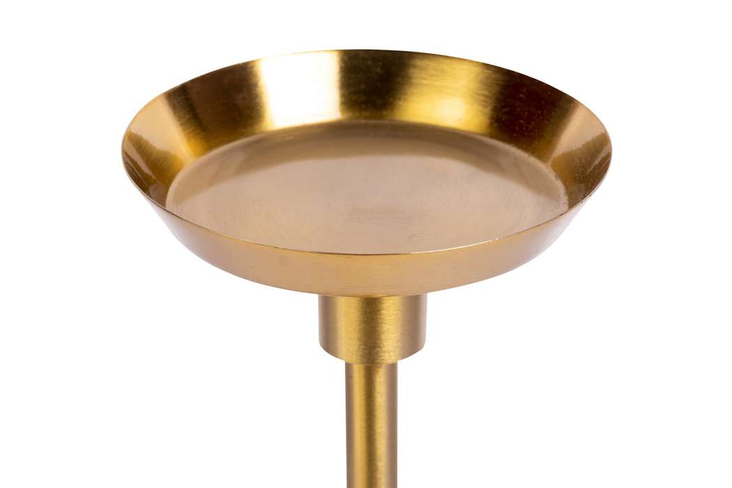 Candle holder Fayya 225 gold / white - Afbeelding 2