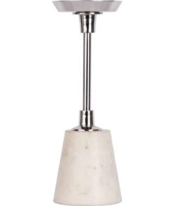Candle holder Fayya 225 silver / white