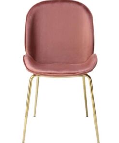 Alternative view of Charlize 110 Chair Set of 2 Old Pink / Brass
