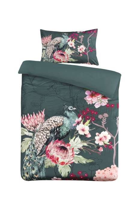 Bed linen Blossom 100-GB Multi / Green 140cm x 200cm / 50cm x 75cm