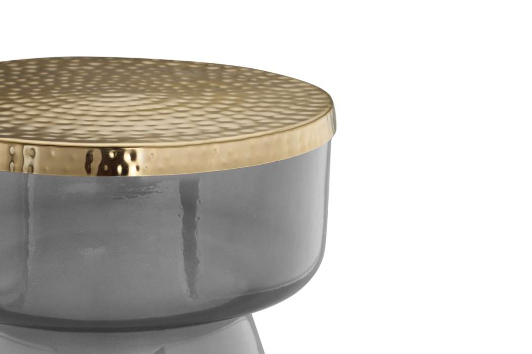 Sidetable Roman 125 grijs/goud - Afbeelding 3