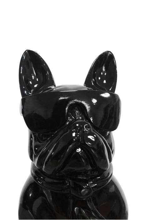 Sculptuur Bulldog 125 zwart - Afbeelding 3