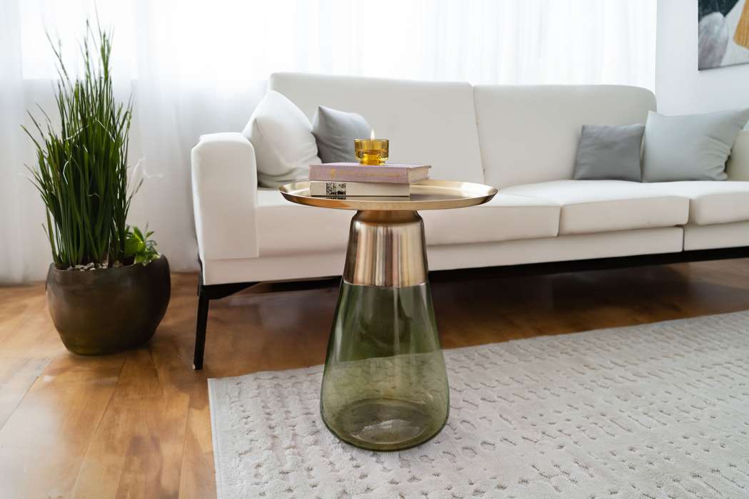 Sidetable Roman 225 grijs/goud - Afbeelding 4