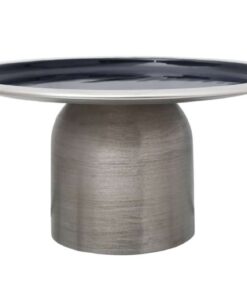 Serveer schaal Art Deco 325 zilver/donker blauw