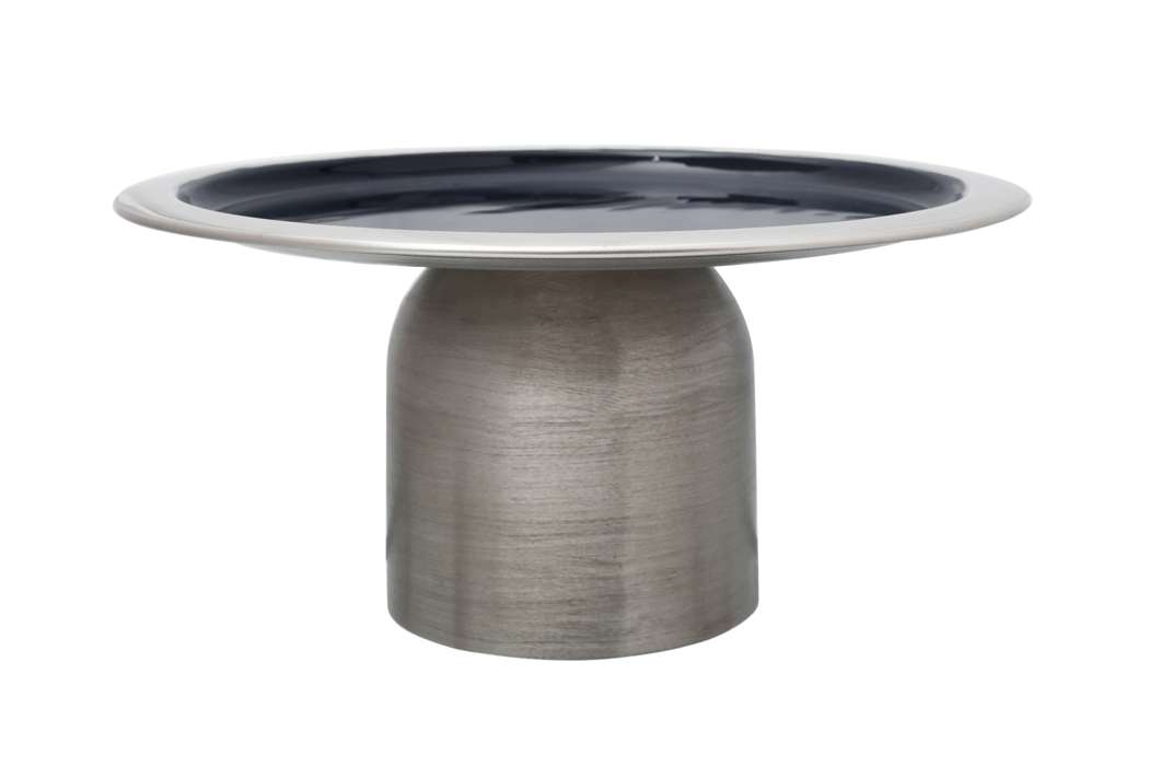 Serveer schaal Art Deco 325 zilver/donker blauw